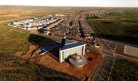 內蒙古鄂爾多斯市,樓市幾乎無人居住